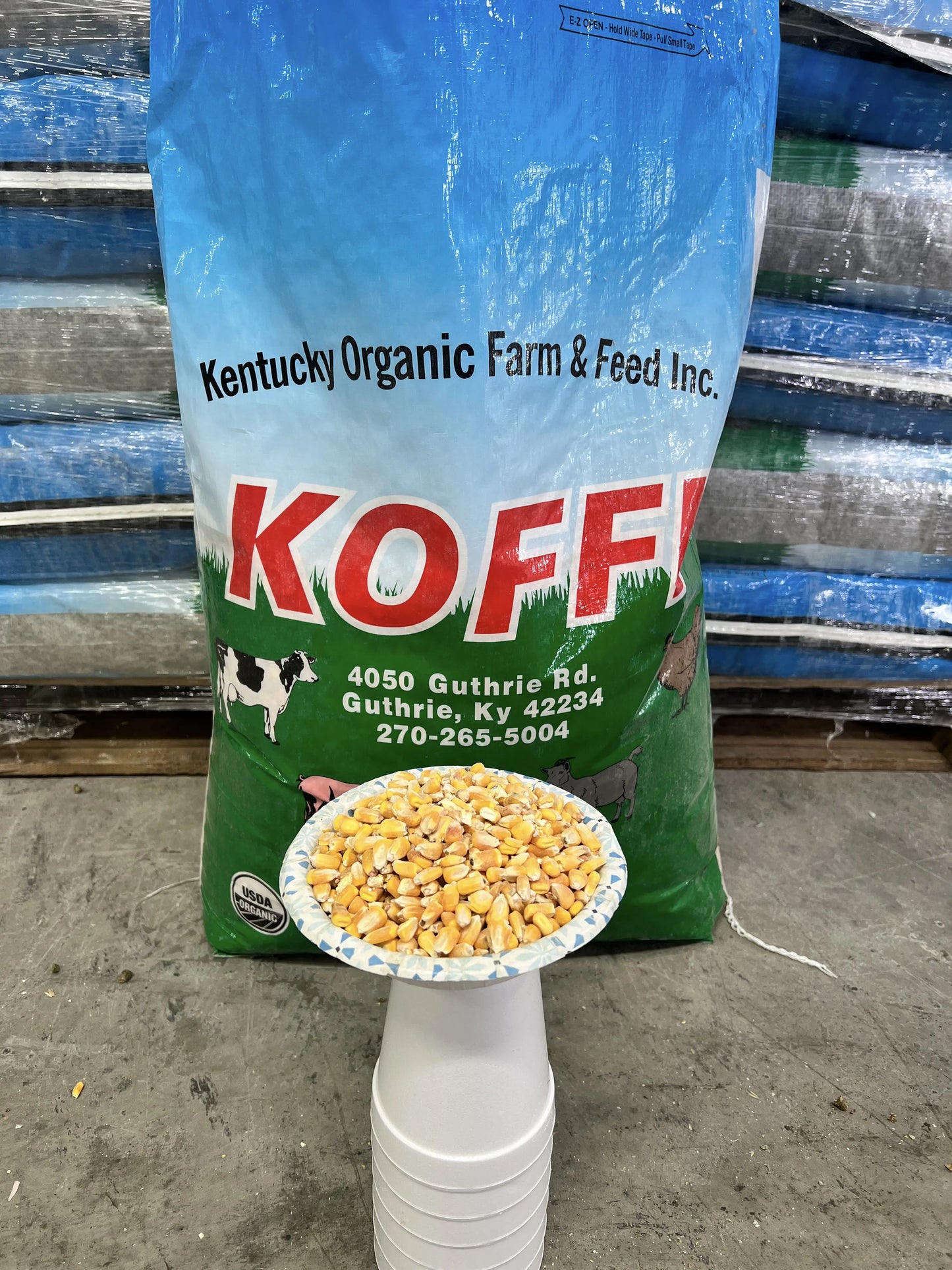 Organic Cracked Corn (50lb Bag) (Code 3A)