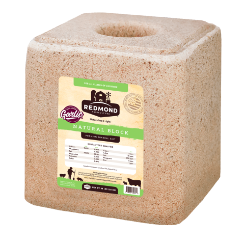 Redmond Salt Block with Garlic (25lb Block)