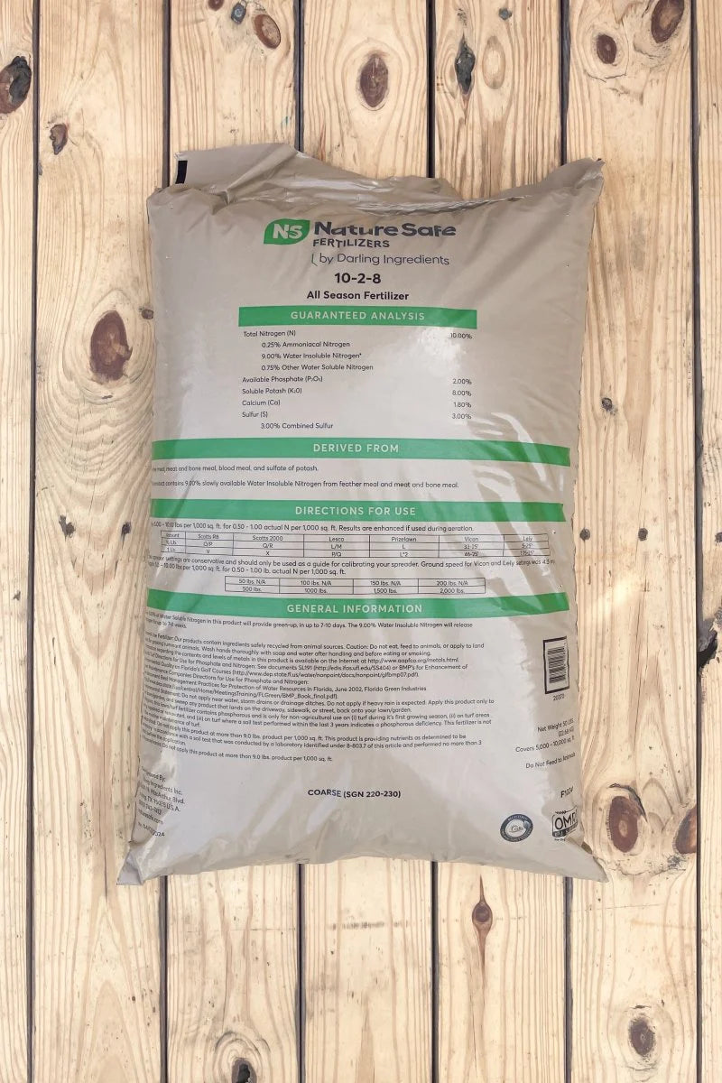 Nature Safe All Season Fertilizer (10-2-8) - 50 lb Bag